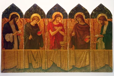 Cristo e quattro santi, pannello d